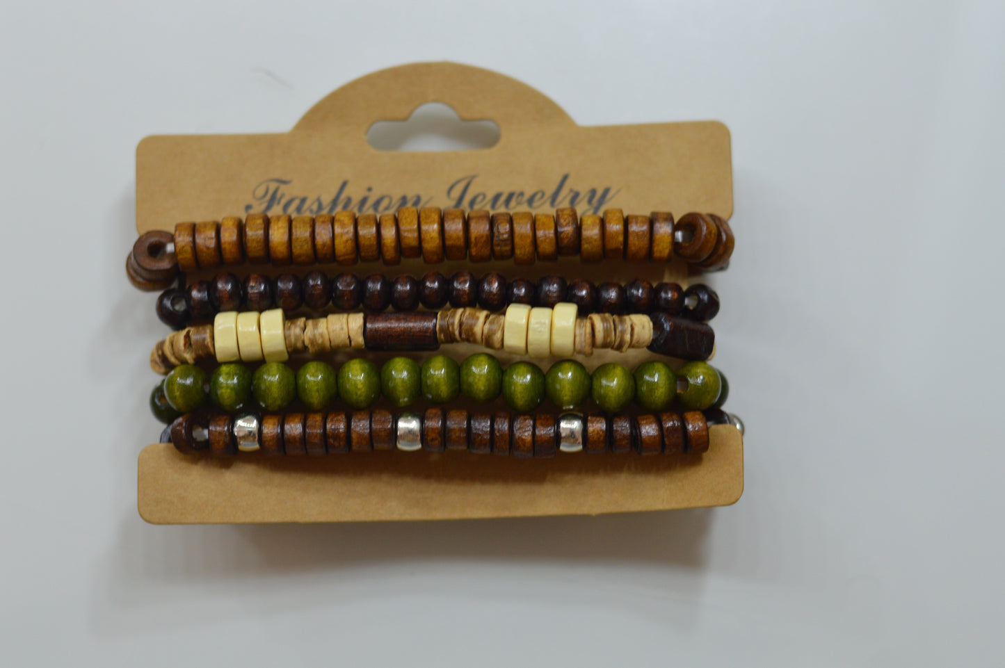 💫 5 Pcs Bracelet Wood 💫