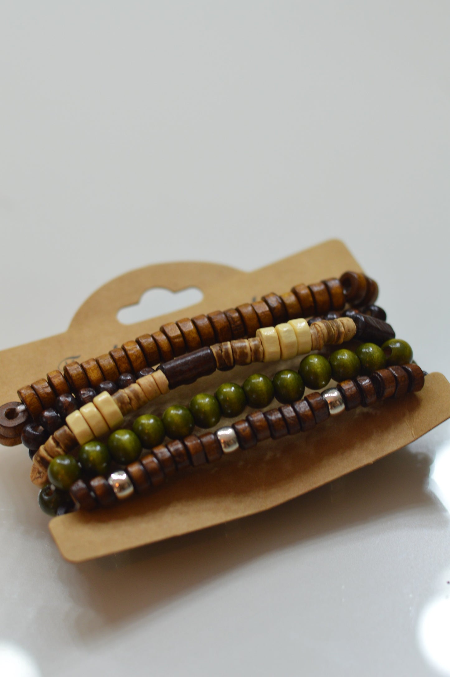 💫 5 Pcs Bracelet Wood 💫