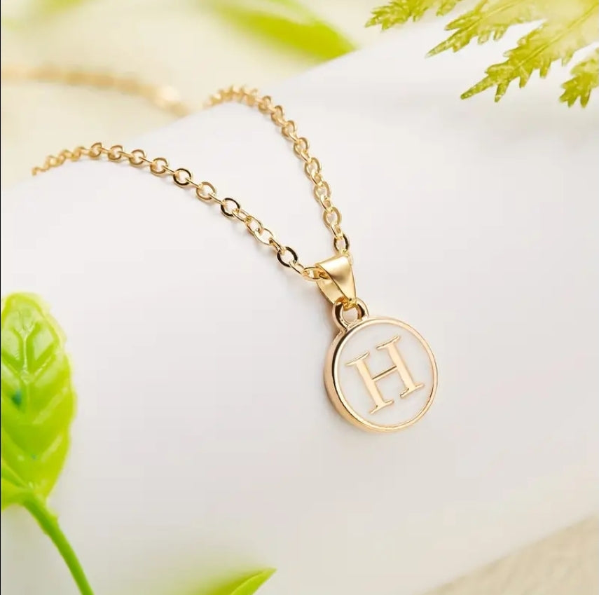 Necklace Chain With Pendant Letter A-Z